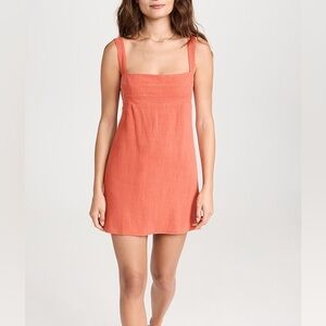 RUMER ALLORA MINI APRICOT DRESS NWT